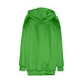 thumbnail image 5 of GaThRRgYP Plus Size Oversized Sweatshirt for Women,Women's Solid-color Fashionable Casual Round-neck Long-sleeved Hooded Sweatshirt Top Green XL, 5 of 6