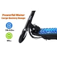 thumbnail image 3 of Meoldis Kids Electric Scooter with Removable Seat, Foldable Kick Scooter with LED Wheels & Adjustable Handlebar, Lightweight 20 lbs, for Ages 8-12, Boys & Girls, 3 of 11
