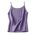 thumbnail image 4 of Tank Tops for Women V Neck Spaghetti Strap Camisole with Relaxed Draped Fit and Straight Hem Summer Tops for Women, 4 of 7