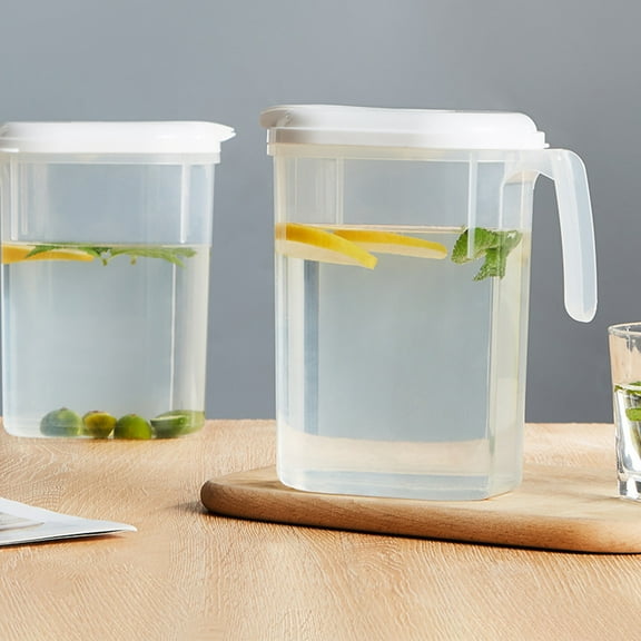Dengjunhu 1800ML Heat-resistant Pitcher, Water Jug With Lid,Carafes & Pitchers,Iced Tea Pitcher,Water Carafe With Handle, Tea Jug