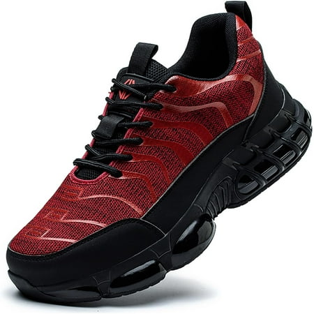 

Work Safety Shoes for Men Lightweight Soft Sneakers，Industrial and Construction Steel Toe Shoes
