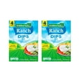 thumbnail image 4 of ( 2 Pack ) Hidden Valley Original Ranch Dips Mix Gluten Free Keto-Friendly, 1.0 oz packs, 4 Pack, 4 of 5