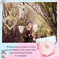 thumbnail image 5 of Turandoss Heart Unicorn Initial Necklace for Girls 14K Gold Plated Colorful CZ Letter a-z Pendant Kids Jewelry Personalized Birthday Gifts for Women Tween Teen Teenage Girl Gift Idea, 5 of 7