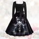 thumbnail image 1 of Vestido de Navidad Vintage de manga larga para mujer, cuello en V, estampado Floral, elegante, fiesta de Navidad, graduación, ropa de invierno, vestido Rockabilly, 1 of 5