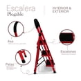 thumbnail image 4 of Escalera plegable de acero IDEA NUOVA Tijera, 4 of 8