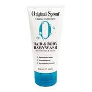 Original Sprout Classic Hair and Body Babywash, 100% Vegan, Hypoallergenic, Sensitive Skin, For all hair types, 4oz Tube
