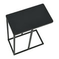 thumbnail image 6 of Household Essentials Jamestown C-Shaped for Accessiblity Side End Table Black Oak Wood Grain and Black Metal, 6 of 7