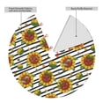 thumbnail image 2 of Yiaed Cute Sunflowers Print Christmas Tree Skirt , Tree SkirtsTree Mat for Christmas Winter Holiday Indoor Decorations-36", 2 of 7