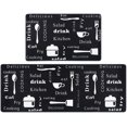 thumbnail image 1 of FFIY Anti Fatigue Kitchen Rug Sets 2 Piece 17"x47"+17"x28" Non Slip Kitchen Floor Mats Cushioned Comfort Standing Mat Waterproof Stain Resistant (Cooking), 1 of 7