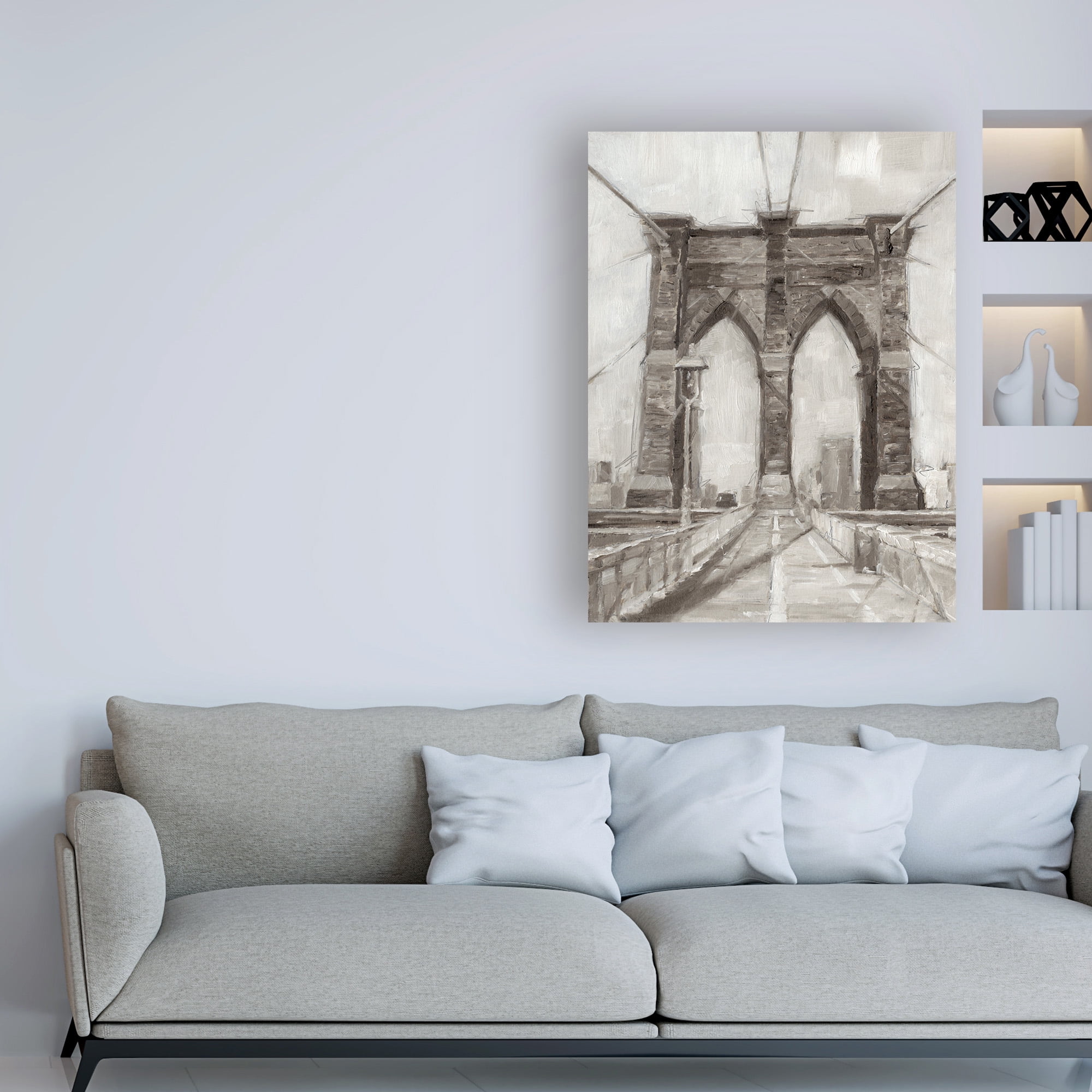Trademark Fine Art 'Bridge Crossing I' Canvas Art by Ethan Harper