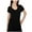 Black, variant on lmcalzta Womens Pajama T Shirts Crew Neck Modal Soft Comfy Sleep Short Sleeve Summer Tops Solid Color Nightwear
