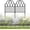 Black, variant on Garden Fence - 17 in(H) x 10.56ft(L) Arched Metal Fence Panel No Dig Fence, Ground Stake Animal Barrier Fence for Dog, Flower Bed Edging Wire Border Panel Fencing for Yard Patio Outdoor Decor