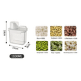 thumbnail image 3 of Food Storage Containers with Measuring Cup Rice Snacks Sugar Nuts Pet Food Storage Bin Cereal Storage Containers, 3 of 6