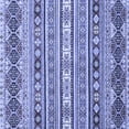 thumbnail image 1 of Ahgly Company Machine Washable Indoor Square Abstract Blue Modern Area Rugs, 8' Square, 1 of 4