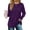 Deep Purple, variant on Blouses for Women Dressy Long Sleeve Shirts Casual Fall Tops Winter Tunic with Pleats