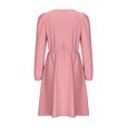 thumbnail image 6 of cfhntfmh Casual Dresses for Women Soft Crew Neck Knit Wedding Guest Dress Fashion Long Sleeve Party Club A-Line Dresses, 6 of 6