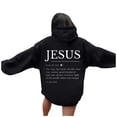 thumbnail image 2 of Jesus Hoodies for Women 2025 Long Sleeve Christian Y2K Graphic Hoodie with Pockets Hooded Sweatshirt Pullover Tops, 2 of 5