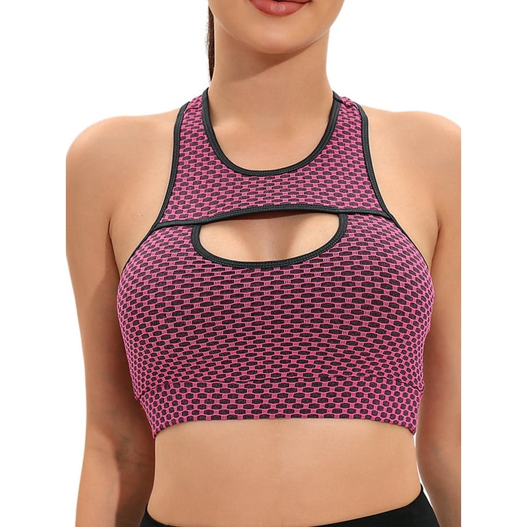 FUTATA Womens Sports Bras High Support Padded Push Up Workout Gym