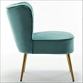 thumbnail image 4 of US Pride Furniture Sauter 23.2" Wide Mid-Century Modern Microfiber Accent Chair, Teal, 4 of 5