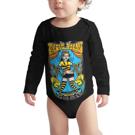 

Blind-Melon s Baby Boy Girl Long Sleeve Bodysuit Snap Closure 2 Years