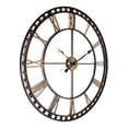 thumbnail image 2 of Infinity Instruments Horloge Murale Intérieure en Métal Surdimensionnée de 39 Pouces, Bronze, 2 of 6