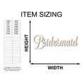 thumbnail image 2 of Unfinished Wood Bridesmaid Shape - Word Craft - up to 46" 14" / 1/2", 2 of 5