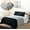 Black, variant on All American Collection Tri-Color Reversible Full/Queen Oversized Bedspread and Pillow Sham Set | Mix and Match for New Looks!