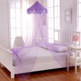 thumbnail image 1 of Pom Pom Collapsible Hoop Sheer Bed Canopy, 1 of 2