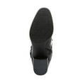 thumbnail image 4 of LIFE STRIDE Womens Black Decorative Metallic Hardware Cushioned Buckle Accent Oakley Almond Toe Block Heel Zip-Up Boots Shoes 10 W, 4 of 4