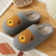 thumbnail image 2 of Up to 65 off!Lolmot Bear Slippers for Women Men Cute Cartoon Animal Plush Home Shoes Cozy Bear Fuzzy Slippers Soft Memory Foam Anti-skip House Slippers, 2 of 4