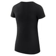 thumbnail image 3 of Women's G-III 4Her by Carl Banks  Black Dallas Stars Super-Slim Fit Lightweight Heart T-Shirt, 3 of 3