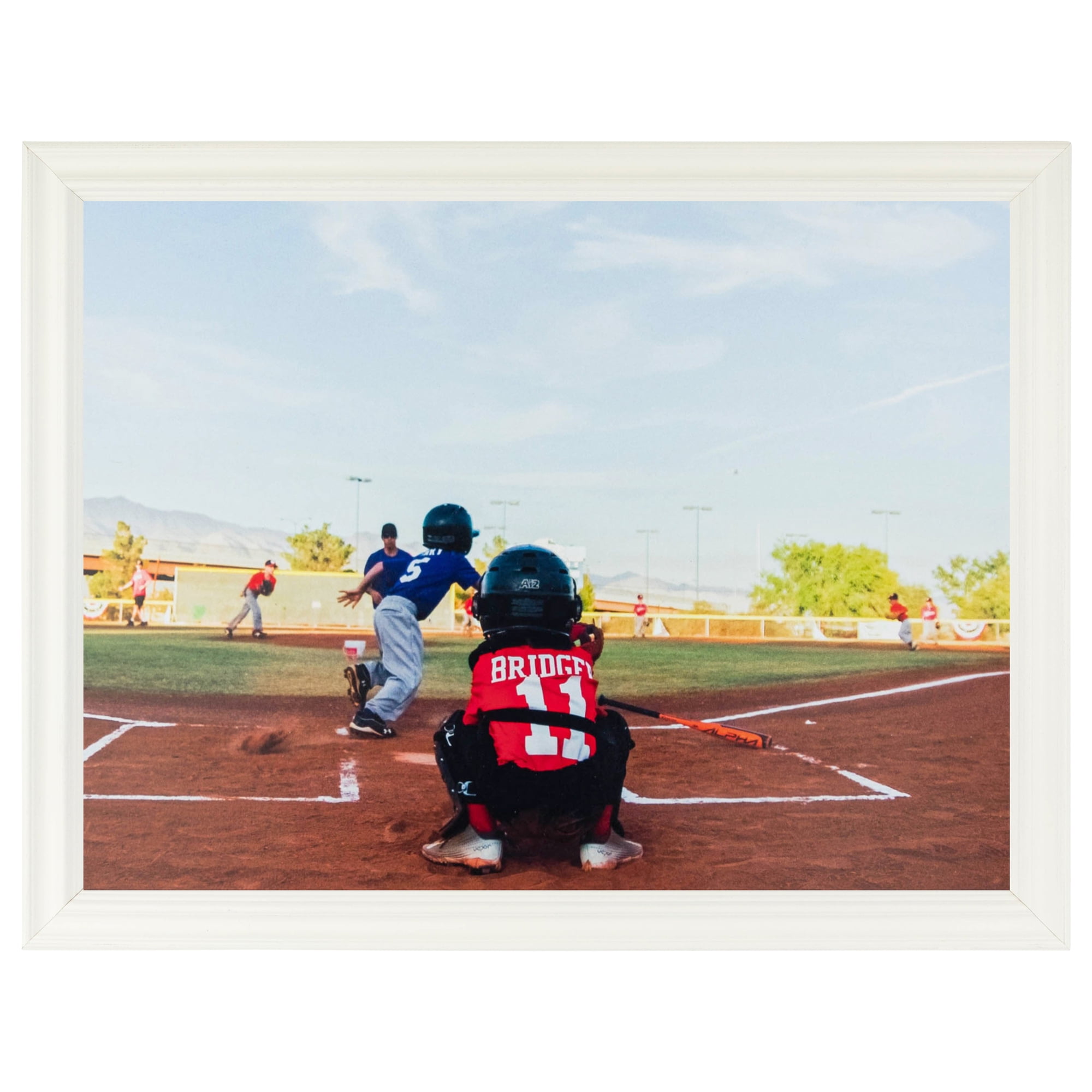 ArtToFrames 18x24 Inch White Picture Frame, This White Wood Poster Frame is Great for Your Art or Photos, Comes with 060 Plexi Glass (4331)