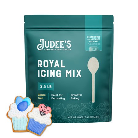Judee's Royal Icing Mix 2.5 lb - Frost Cookies Like a Professional - Great for Decorating and Baking - Just Add Water - Non-GMO, Gluten-Free and Nut Free