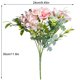 thumbnail image 2 of Tela artificial, simulación de rosas, Bonquet floral, herramienta de decoración de plantas para bodas en el hogar 2 piezas sidaley HA7979-00B, 2 of 6