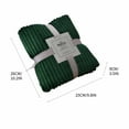 thumbnail image 3 of Fleece Throw Blanket for Couch, Fuzzy Soft Blanket, Flannel Material, Thickened Warm, for Bed Sofa and Travel, Dark Green, by FAJHHA, 3 of 8