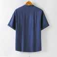 thumbnail image 5 of Button Down T Shirt for Men Summer Floral Button Down Summer Beach Shirts Loose Funny Beach Shirts Button Down Tops, 5 of 5
