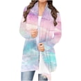 thumbnail image 2 of Cardigan Léger Cardigan à Manches Longues pour Femmes Mode Décontractée Imprimé Haut Blouse en Liquidation, 2 of 6