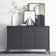 thumbnail image 3 of Pies de 4 piezas de metal negro para muebles, pies de muebles de tablero bajo, pies de gabinete para gabinete, gabinetes de TV-negro Feliz Sencillez, 3 of 5