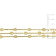 thumbnail image 2 of Everly Women's 3-Strand Yellow Gold Flash Plated Sterling Silver Station Ball Necklace, 2 of 8