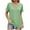 Green, variant on qucoqpe Womens Summer V Neck Short Sleeve T-Shirts Fashion Casual Loose Tops Comfy Solid Color Tees Blouse