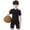 B-Black, variant on Boys Moisture Wicking Active Athletic  Short Sleeve Baseball Undershirt Soccer Sports Base Layer Tops Solid Color Round Neck Sport T-Shirt