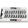 thumbnail image 4 of Juego de 10 pestañas magnéticas K5 con 2 delineadores líquidos, fácil de usar y sin dolor. ¡Crea un maquillaje de ojos encantador!, 4 of 6