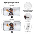 thumbnail image 3 of Fuzoiu Puppy Sits In Bathtub Print Car Windshield Sun Shade,Block Uv Rays Sunshade,Foldable Front Window Sun Visor Protector for Car,SUV,Truck-Keep Vehicle Cool-Puppy Sits In Bathtub, 3 of 8
