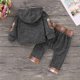 thumbnail image 5 of Odeerbi 3M-3Y Niños Niñas Algodón Conjuntos Sudaderas Con Capucha A Cuadros Conjunto Dos Piezas Cuello Redondo Sudaderas Con Capucha, 5 of 5