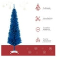 thumbnail image 4 of 6ft Blue Pencil Christmas Tree, Artificial Christmas Tree with 390 Tips & Metal Stand, 4 of 9