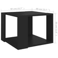 thumbnail image 3 of vidaXL Coffee Table Black 40x40x30 cm Engineered Wood, 3 of 3