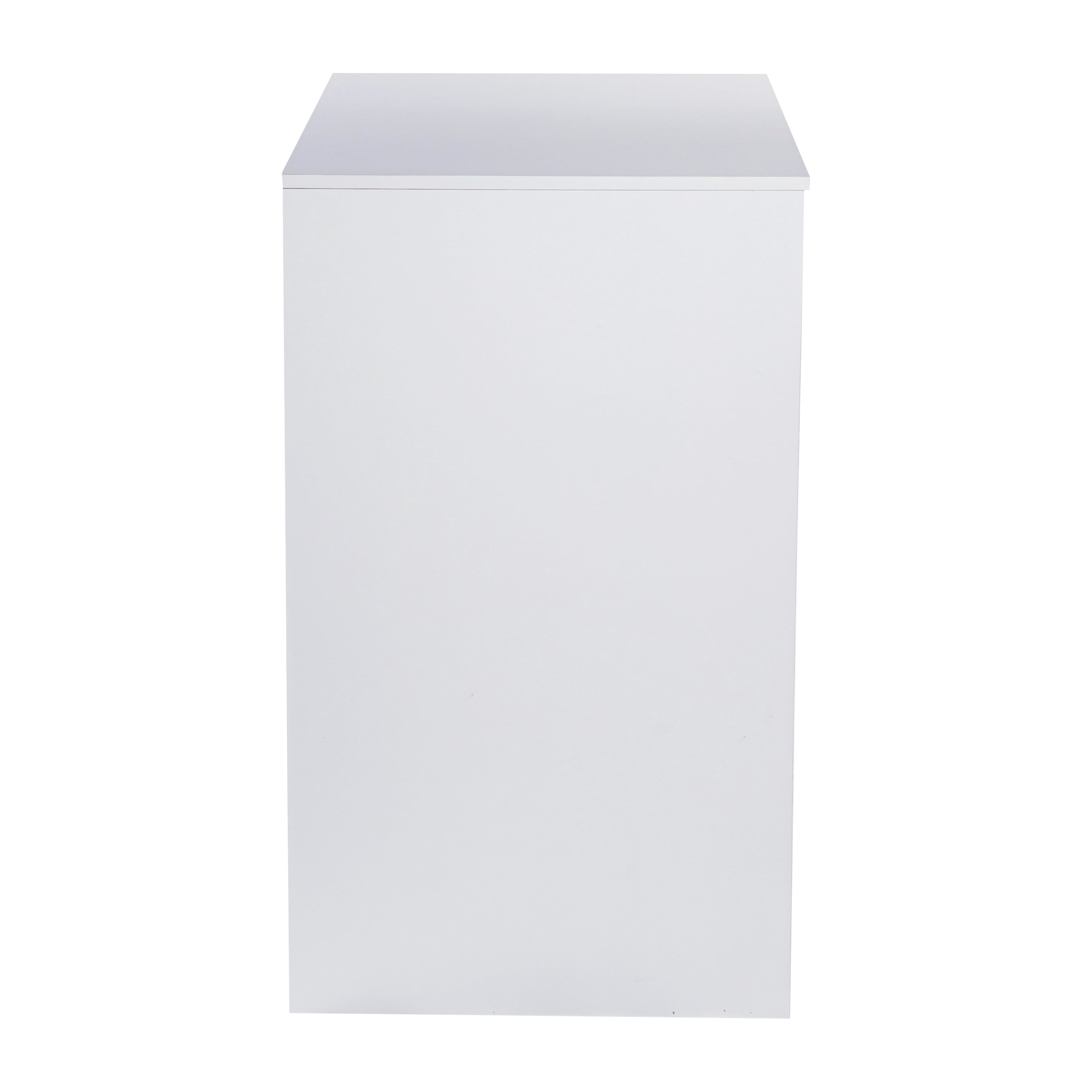 Emma + Oliver Mini Fridge Overshelf with Dual Side Cubbies in White