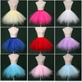 thumbnail image 2 of Falda sin tirantes multicolor de color caramelo para vestido de novia, falda de media longitud, falda pirata colorida, 2 of 6