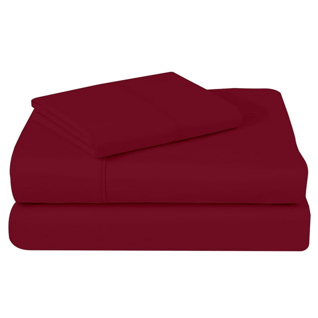 Ensemble de Lit Quatre Pièces en Tissu de Laine Uni Incrusté Ensemble de Draps