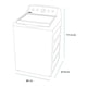 thumbnail image 4 of Lavadora Mabe LMA74215WDAB1 Automática High Efficiency 24 kg Diamond Gray LMA74215WDAB1, 4 of 4